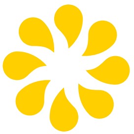 logo yellow flower - square